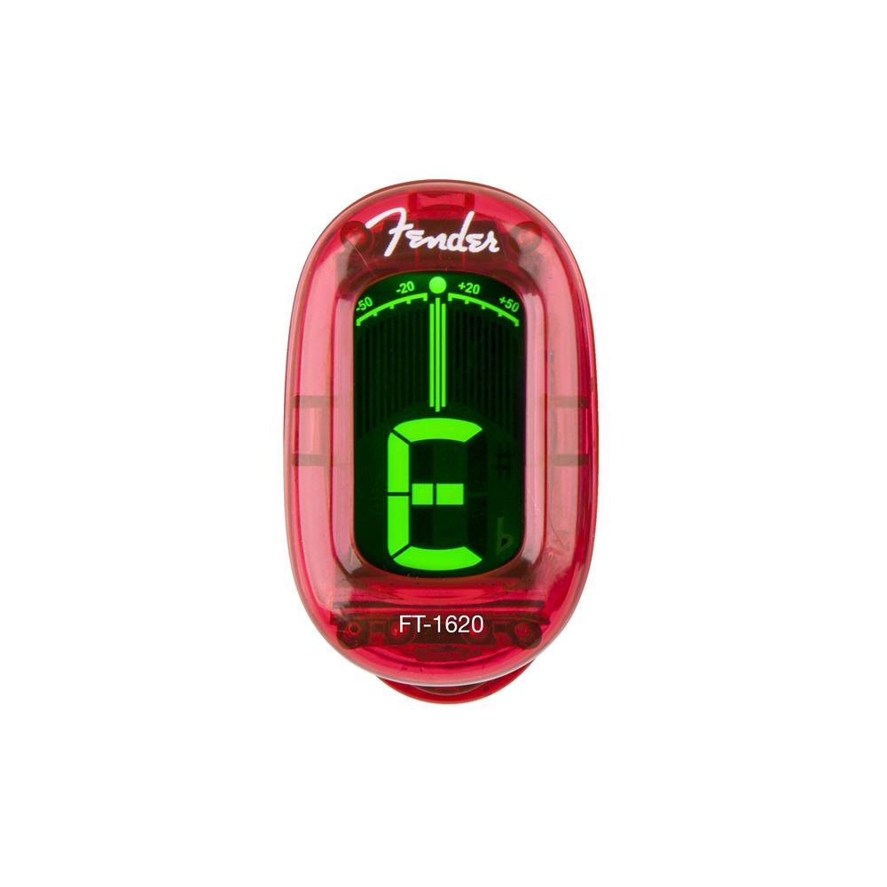 fender tuners candy apple red fender ft-1620 california series clip-on tuner