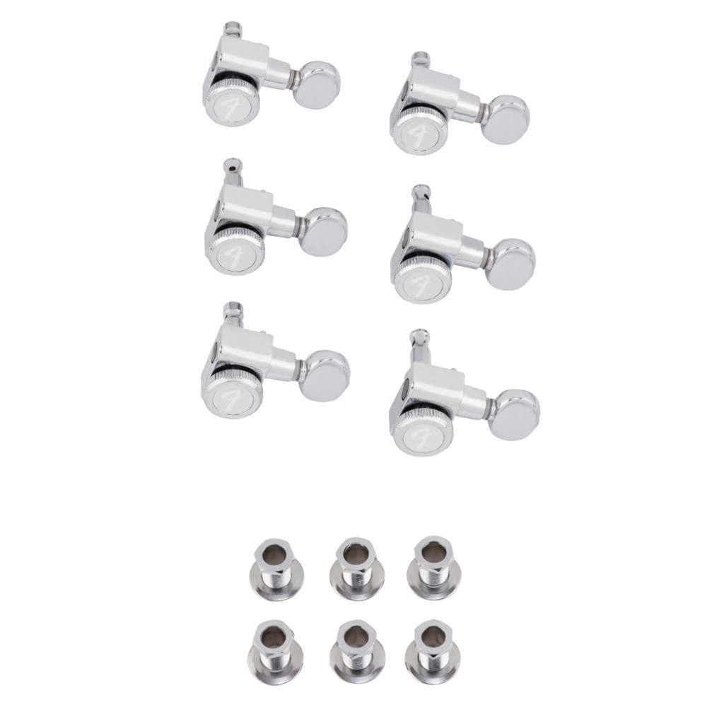 fender tuning machine heads fender locking tuners with vintage-style buttons for stratocaster and telecaster guitars