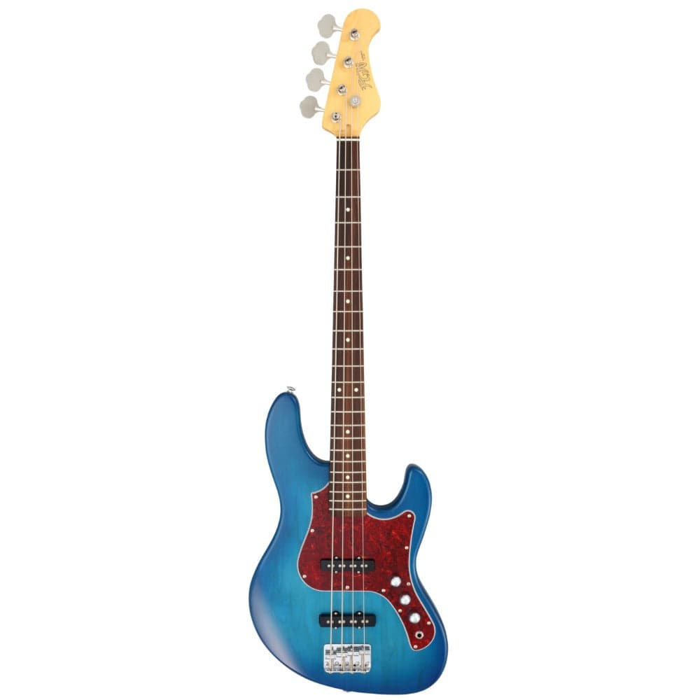 fgn bass guitar transparent blue sunburst fgn bmj2-r boundary 4 string bass electric guitar