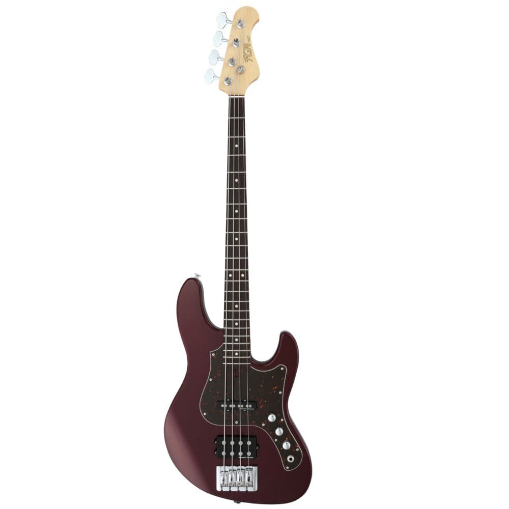 fgn bass guitars azuki metallic fgn jmj2alr mighty jazz series j standard/boundary 4 string electric bass guitar #color_azuki-metallic