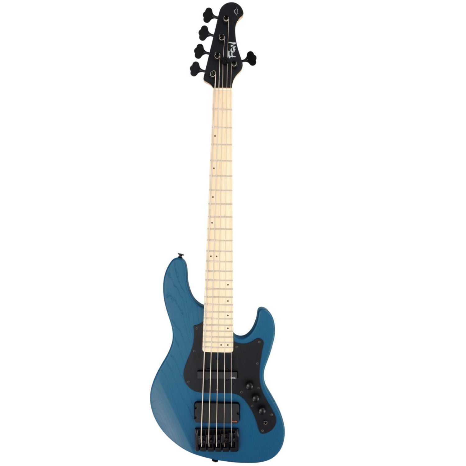 FGN Bass Guitars Open Pore Blue FGN JMJ53-ASH-DE-M Mighty Jazz Series J Standard/Boundary Electric Bass Guitar - Made in Japan