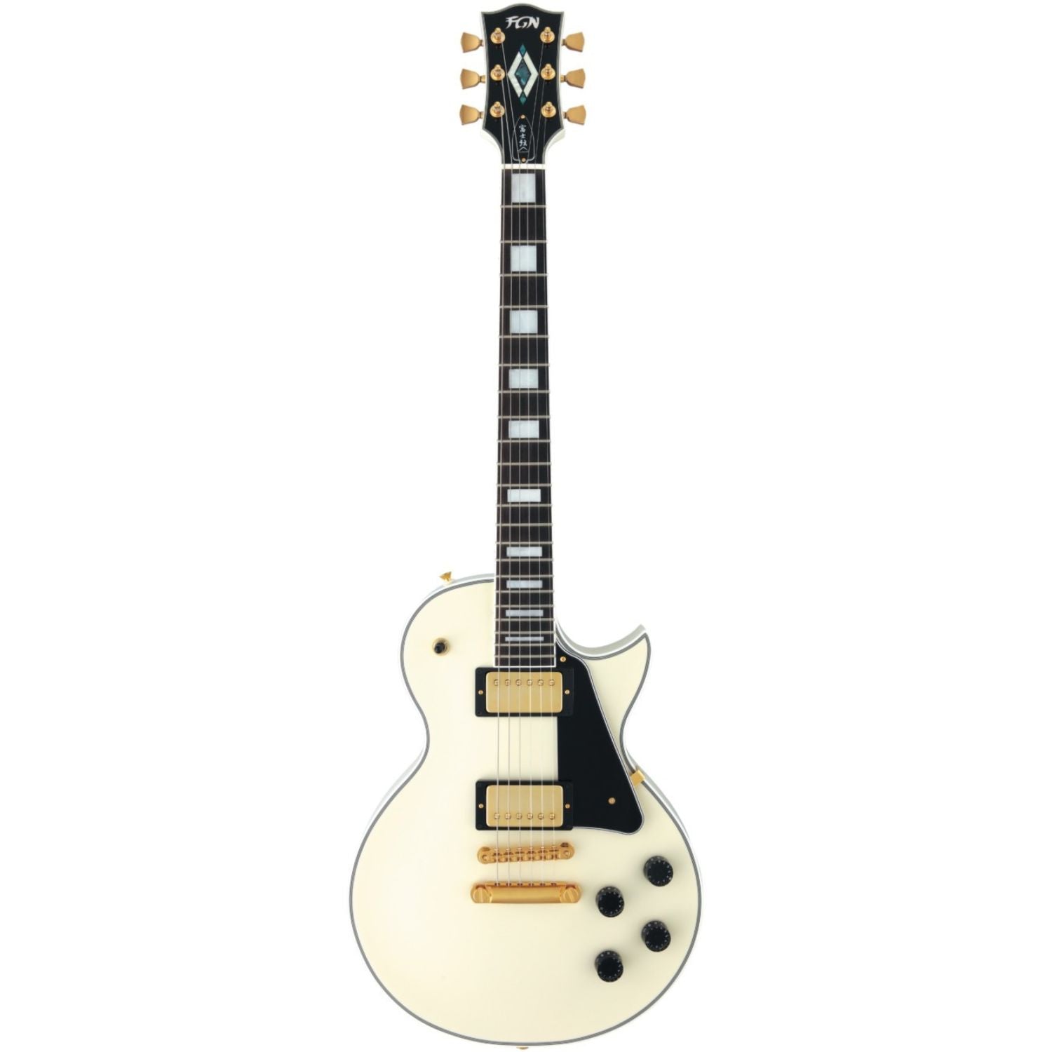 FGN Electric Guitars Antique White FGN NLC10RMP Neo Classic Series Single Cut 6 String Electric Guitar - Made in Japan