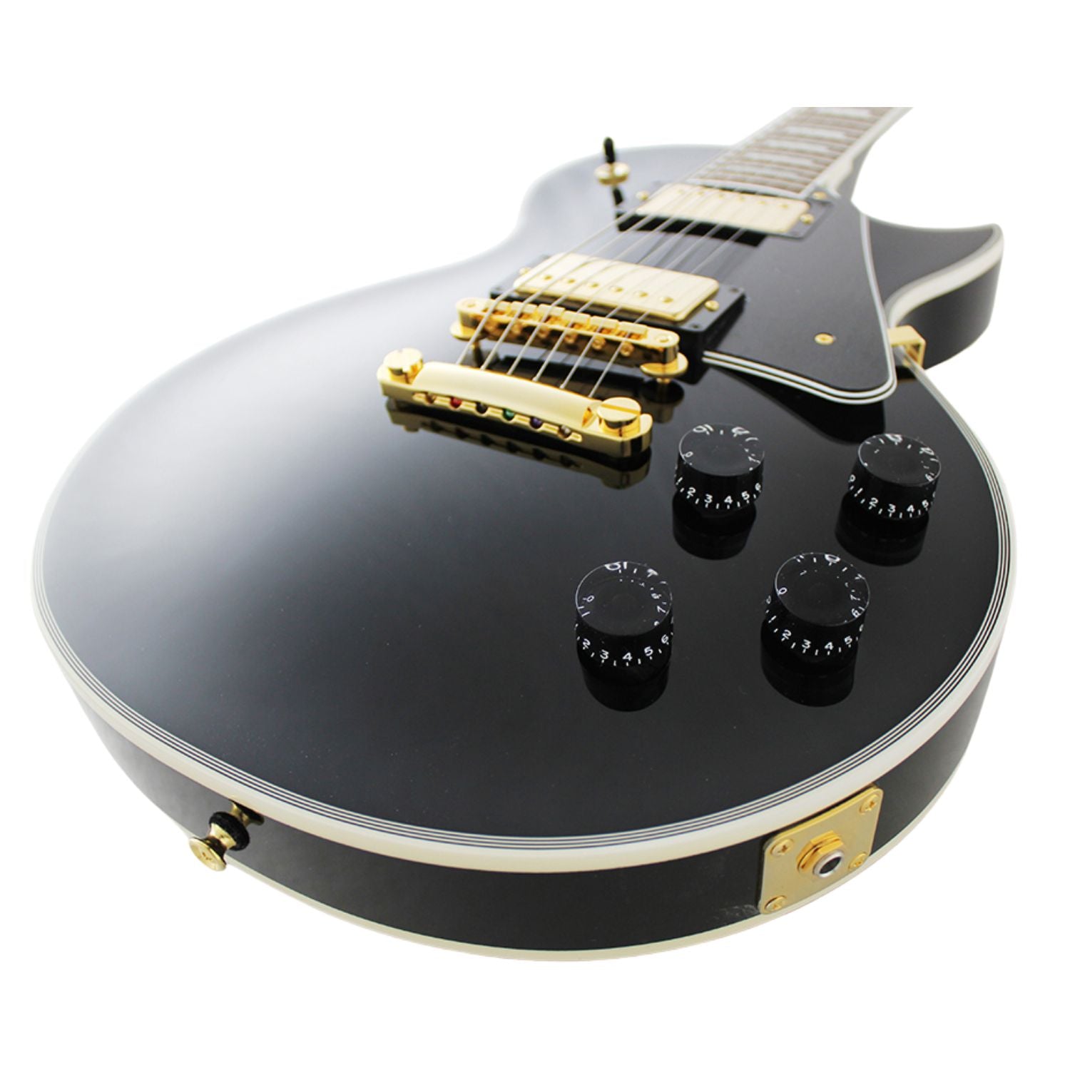 FGN Electric Guitars Black FGN NLC10RMP Neo Classic Series Single Cut 6 String Electric Guitar - Made in Japan