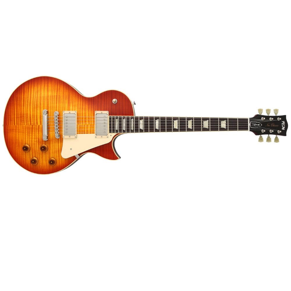 fgn electric guitars faded cherry burst fgn nls10rfm neo classic series 6 string electric guitar