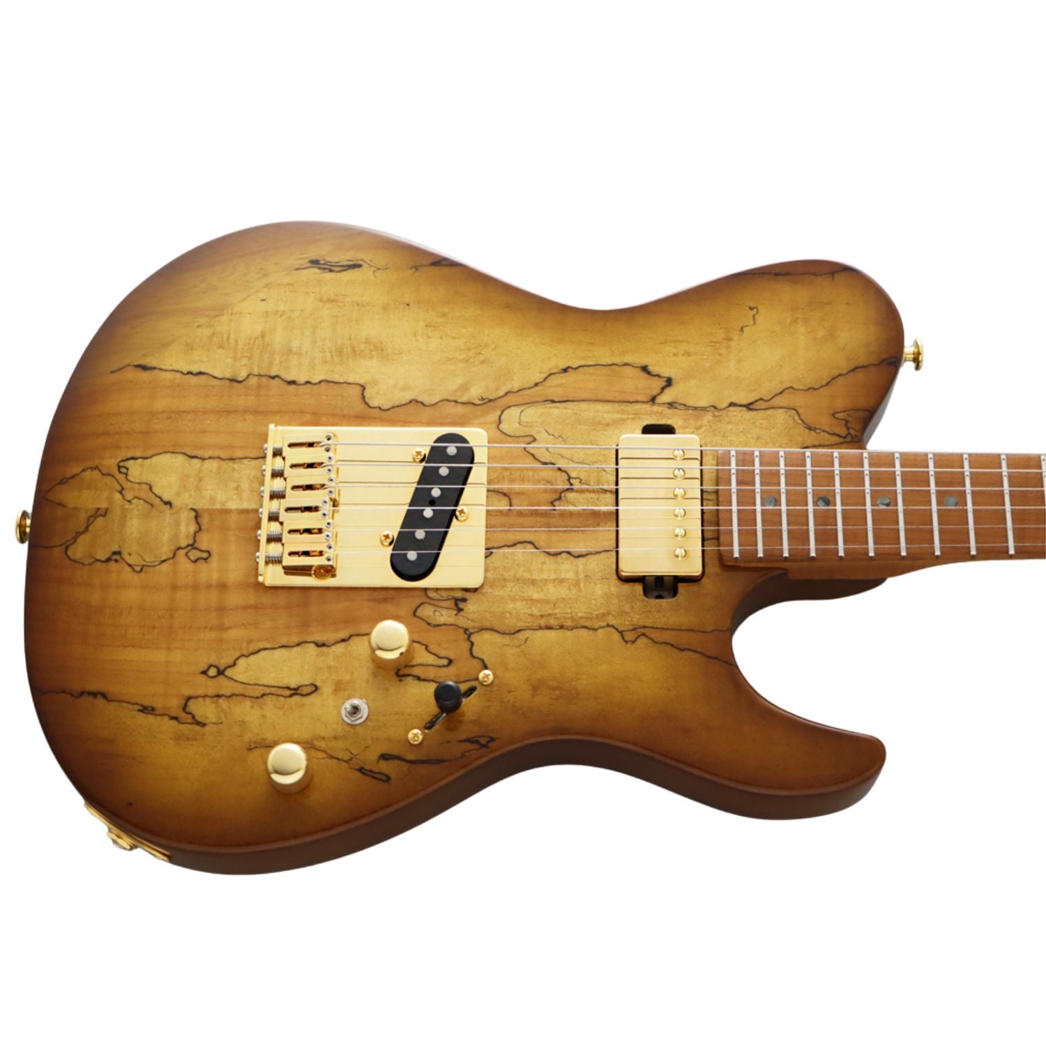 FGN Electric Guitars Hojicha Burst FGN EIL-EW1-HS-RM Iliad Series 6 String Electric Guitar - Made in Japan