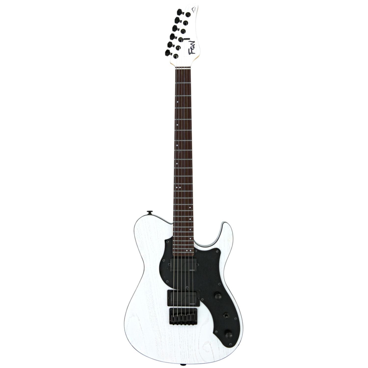 FGN Electric Guitars Open Pore White FGN JIL3-ASH-DE664-R Iliad Series J Standard Boundary 6 String Electric Guitar - Made in Japan #color_open-pore-white