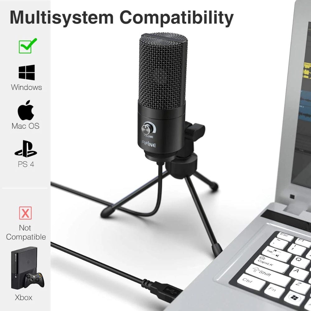 fifine condenser microphones fifin k669b usb condenser microphone