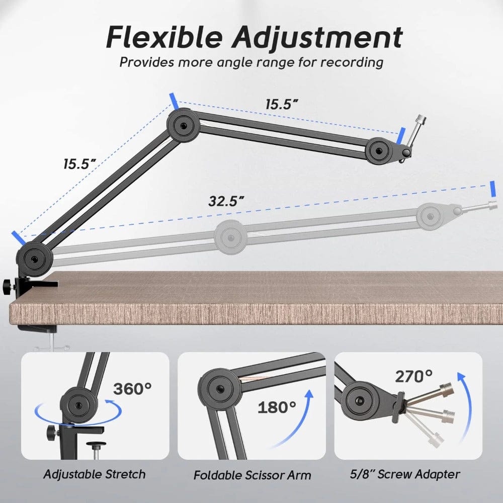 fifine microphone stands fifine bm63 microphone arm stand