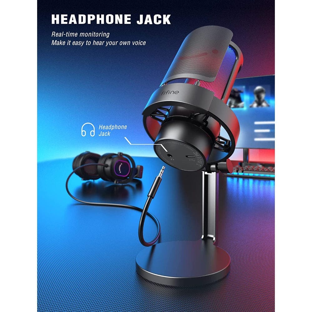 fifine usb microphones fifine a8 ampligame usb gaming microphone