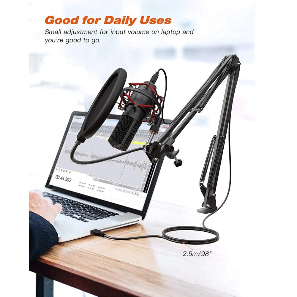fifine usb microphones fifine t732 usb condenser microphone kit