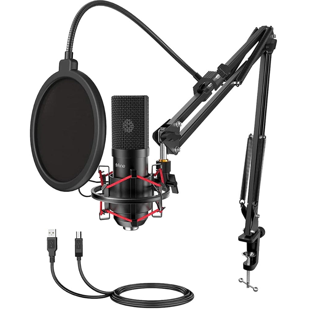 fifine usb microphones fifine t732 usb condenser microphone kit