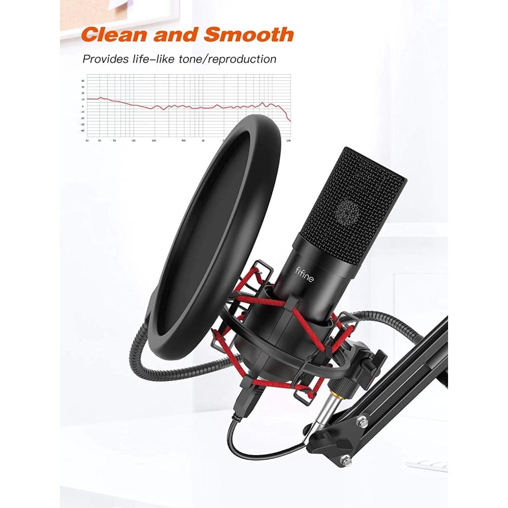 fifine usb microphones fifine t732 usb condenser microphone kit