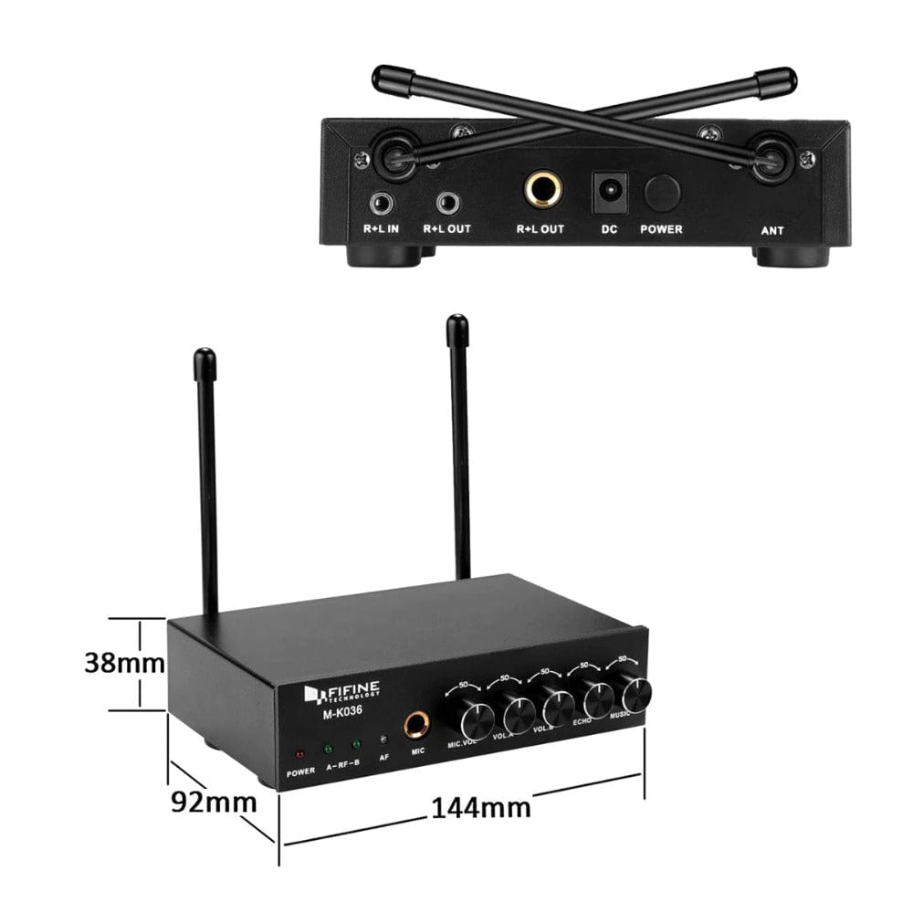 fifine wireless systems fifine k036 wireless handheld microphone