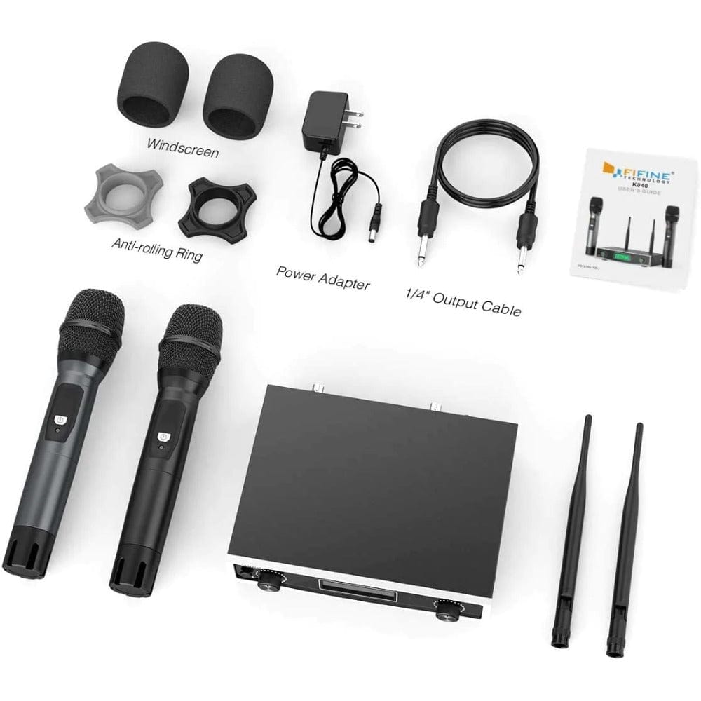 fifine wireless systems fifine k040 wireless handheld microphone