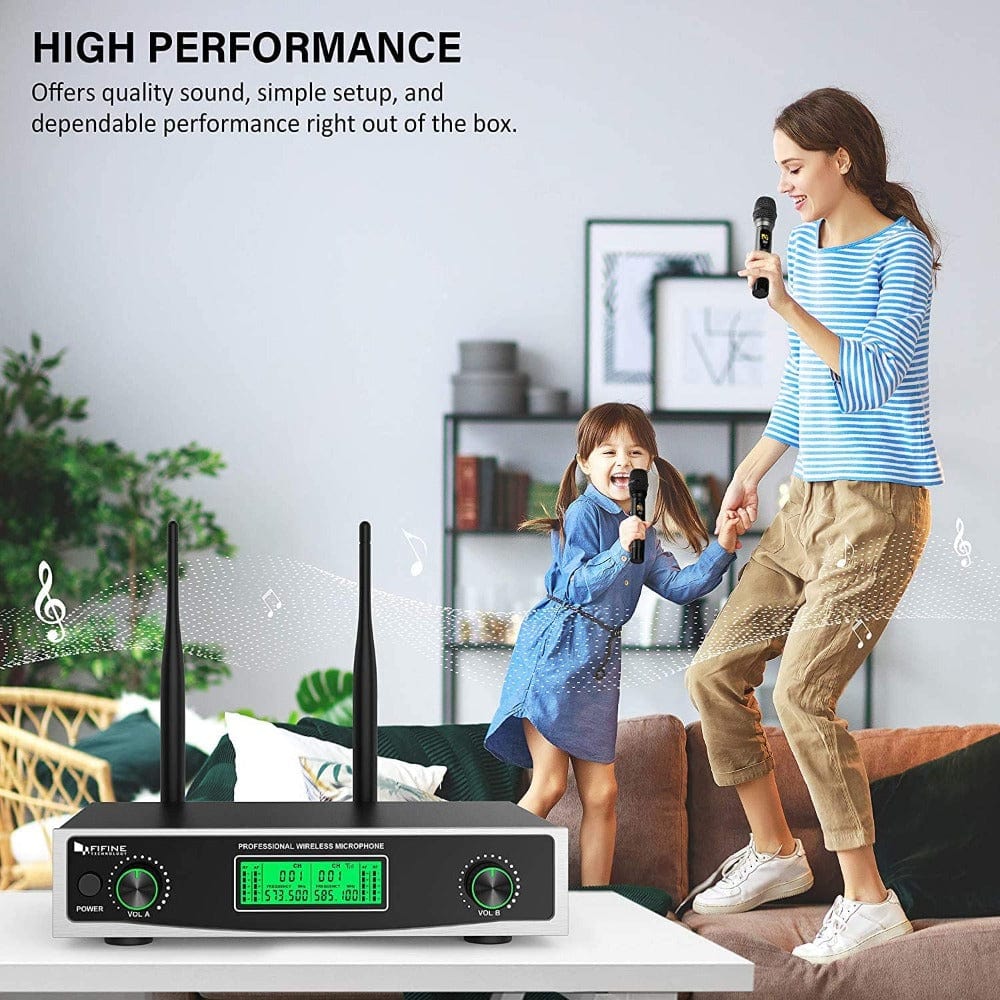 fifine wireless systems fifine k040 wireless handheld microphone