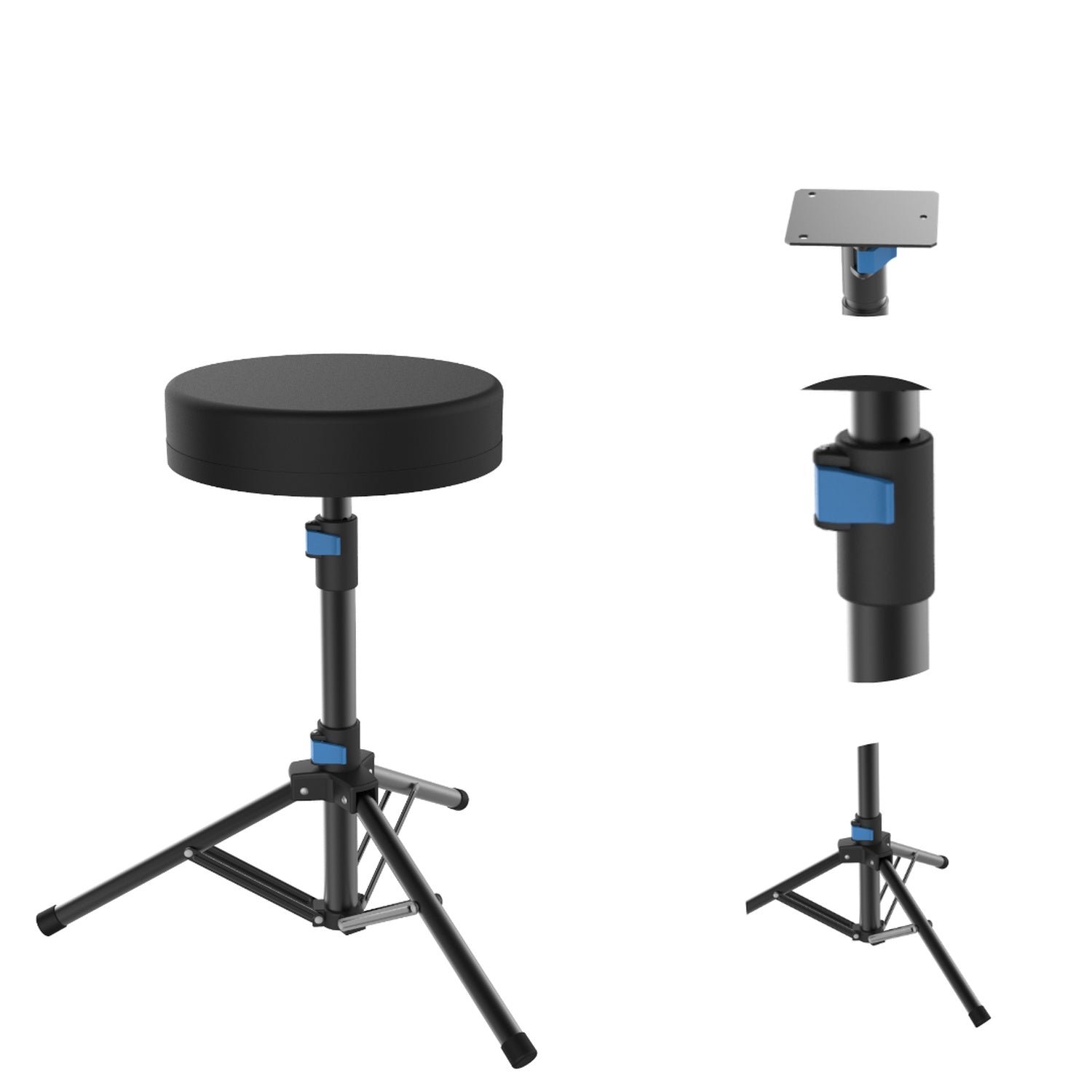 Chetty CB3 Tripod Type Drum Throne with Multi-Level Adjustment