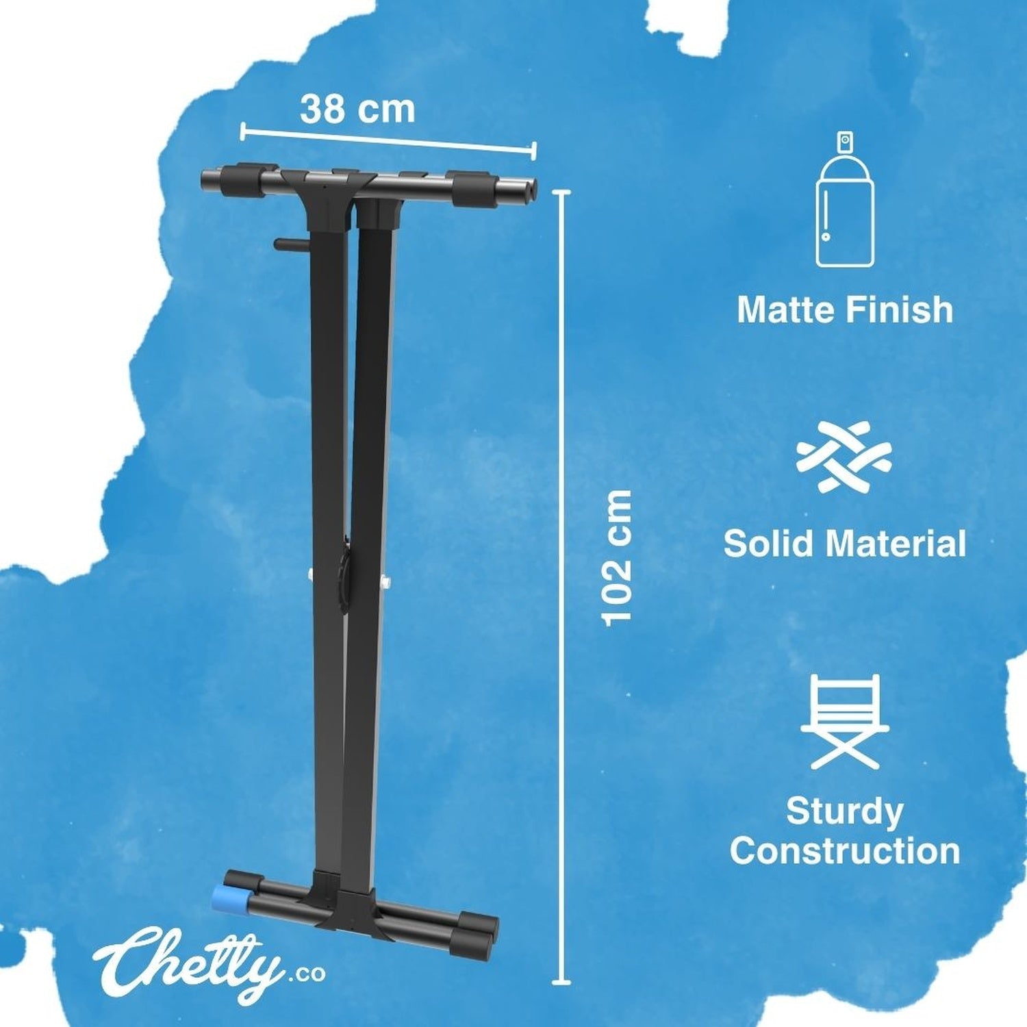 Chetty TT4 X-Type Keyboard Single Braced Stand with 6-level Trigger Locking