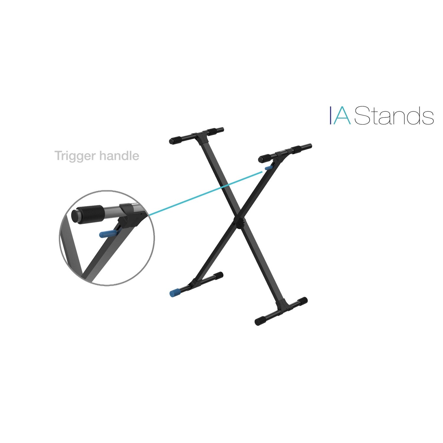 Chetty TT4 X-Type Keyboard Single Braced Stand with 6-level Trigger Locking