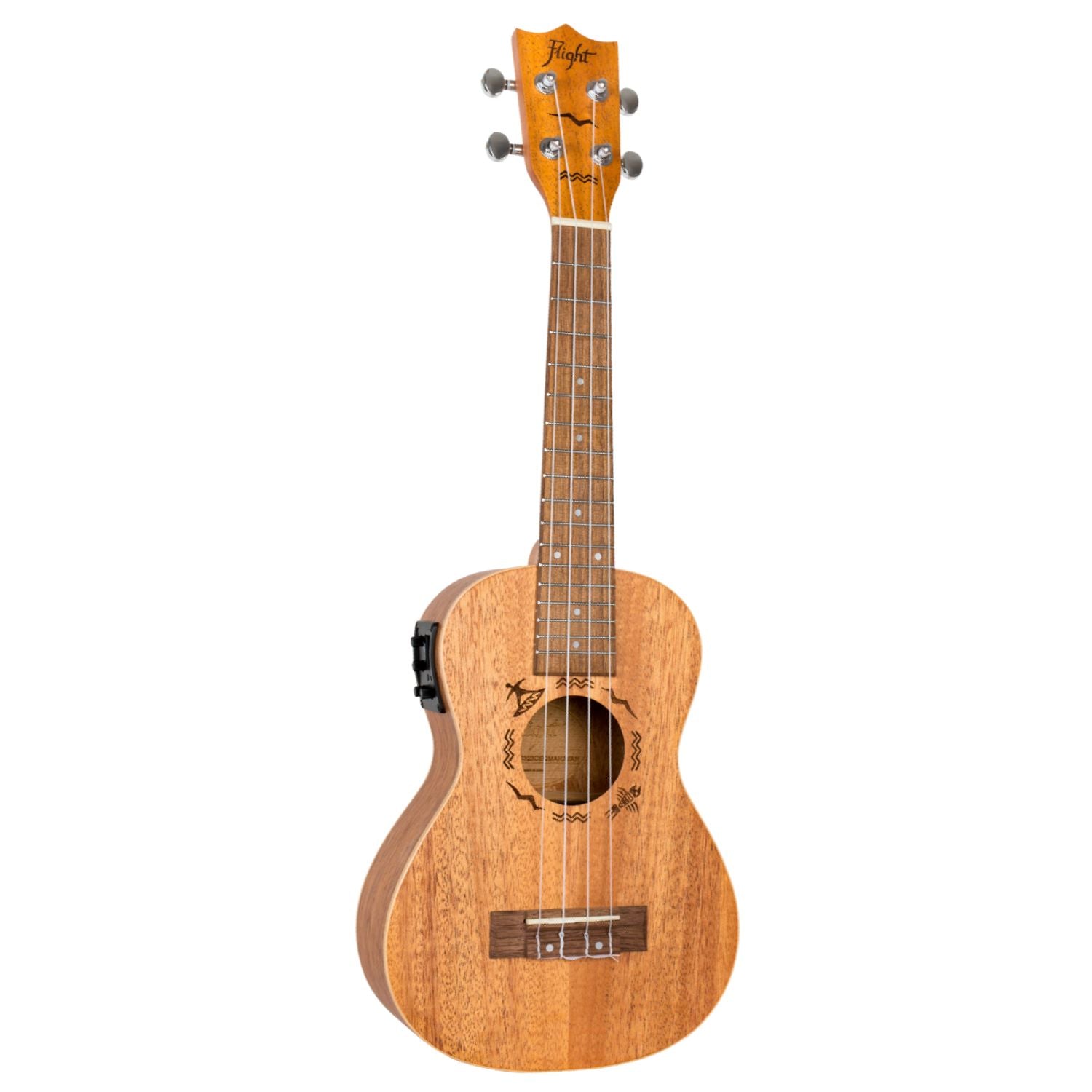 Flight Concert Ukuleles Flight DUC323 EQ Electro Acoustic Concert Ukulele with Bag