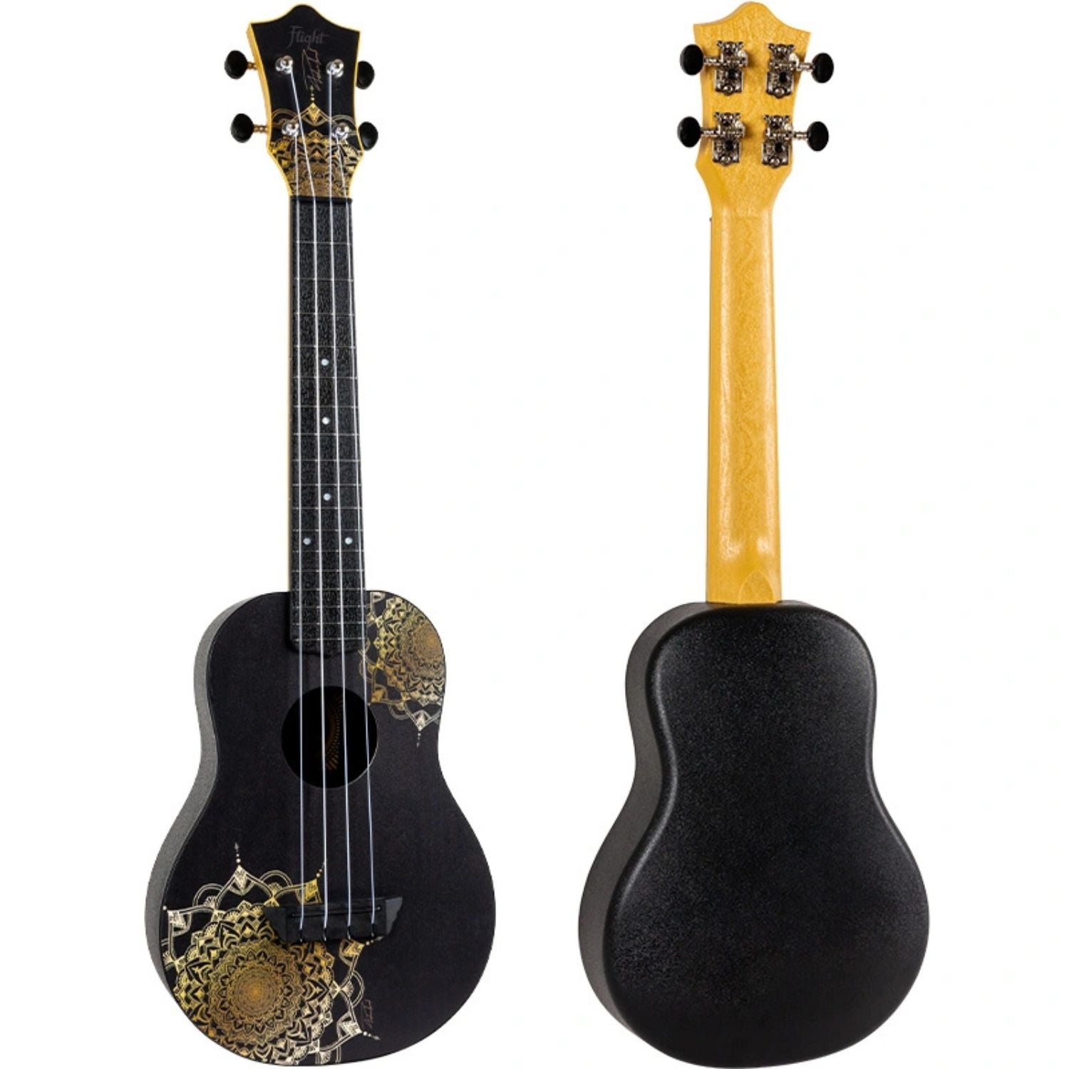 Flight Concert Ukuleles Flight TUC40 GD Mandala Travel Concert Ukulele with Bag