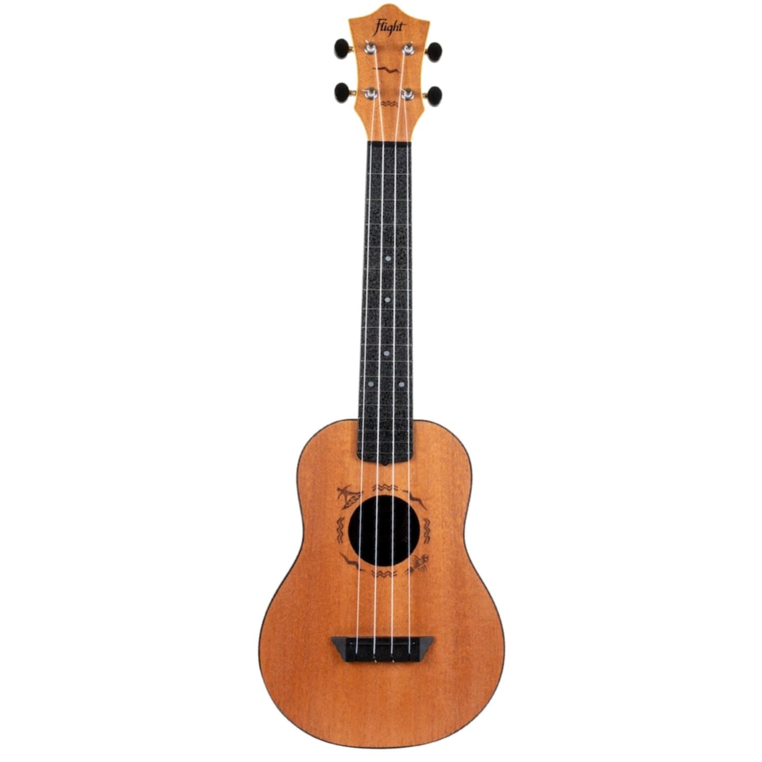 Flight Concert Ukuleles Flight TUC53 MAH Travel Concert Ukulele with Bag