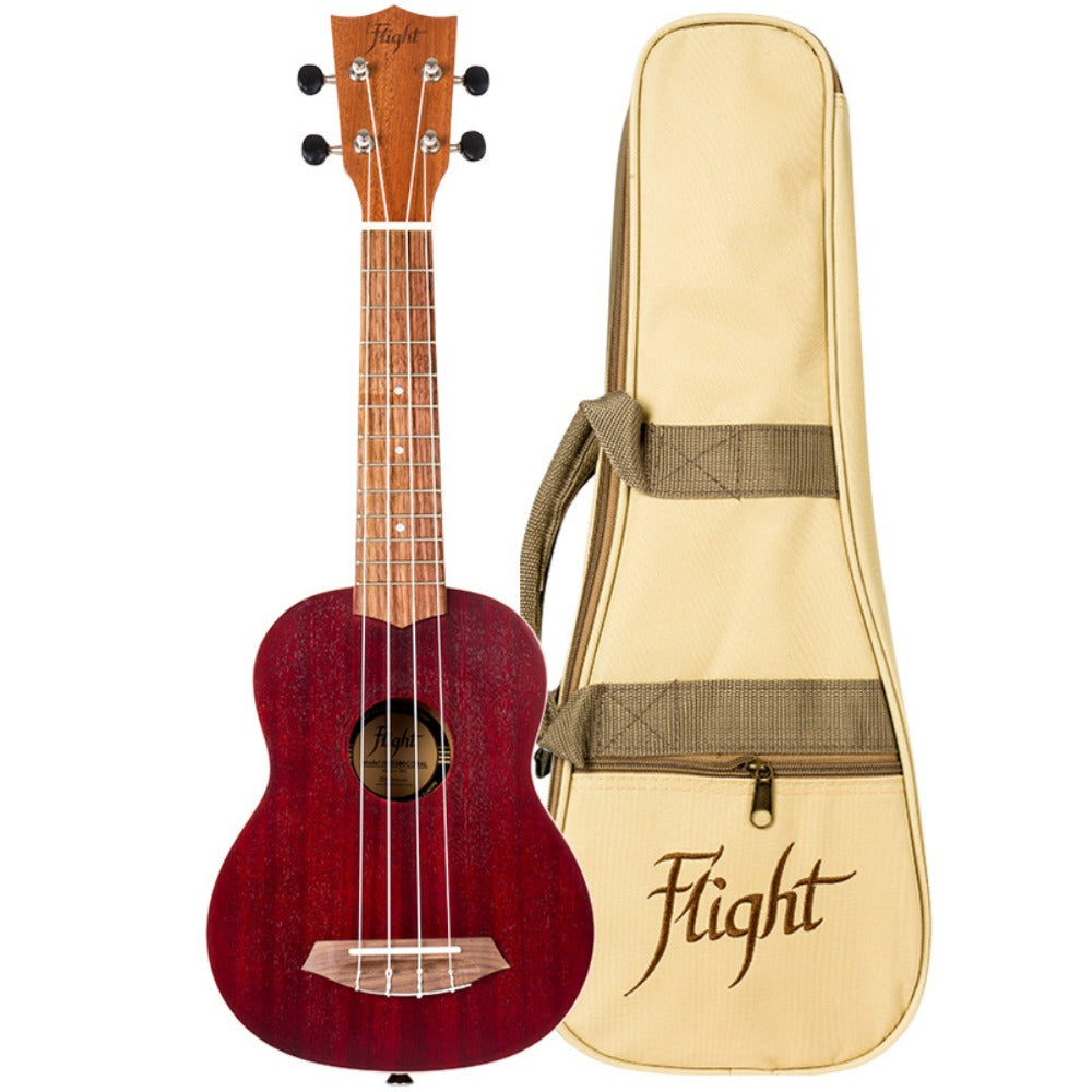 Flight Soprano Ukuleles Flight NUS380 Amber Soprano Ukulele with Bag