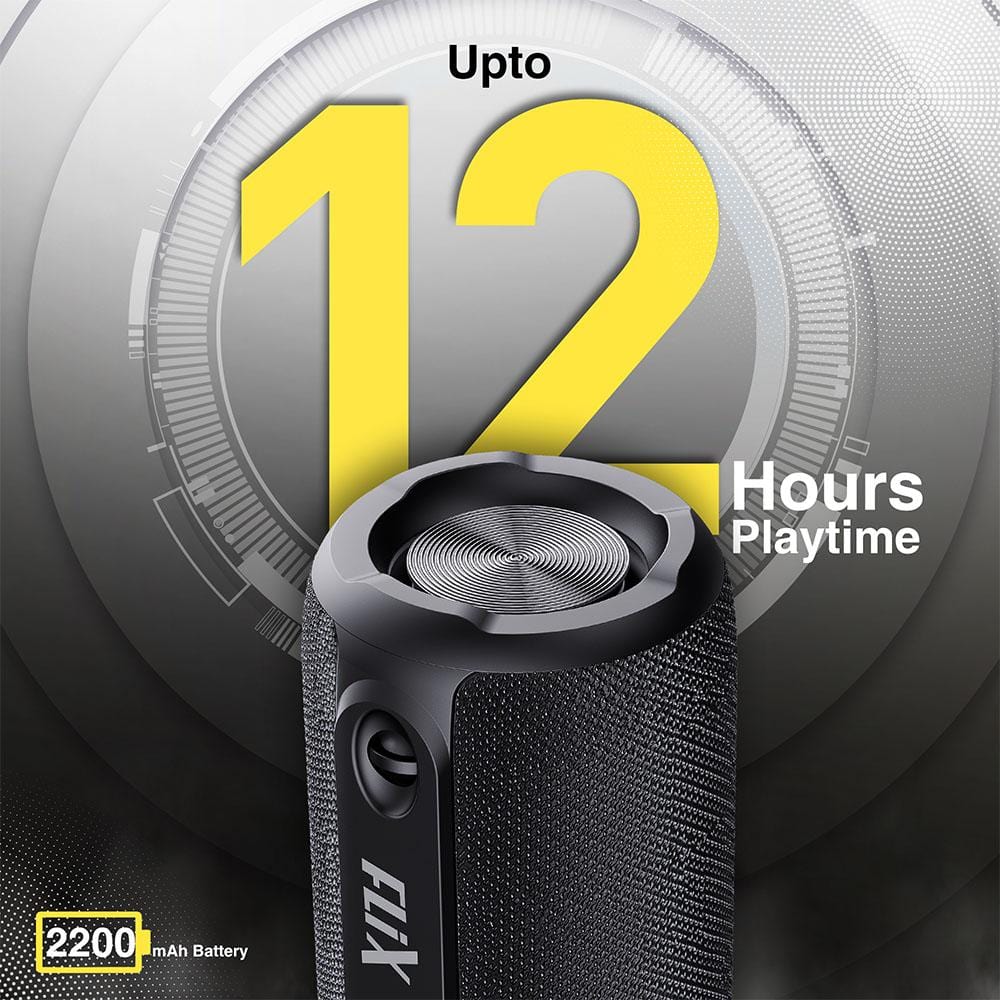 flix bluetooth speakers black flix (beetel) tripper 31w wireless bluetooth speaker - black