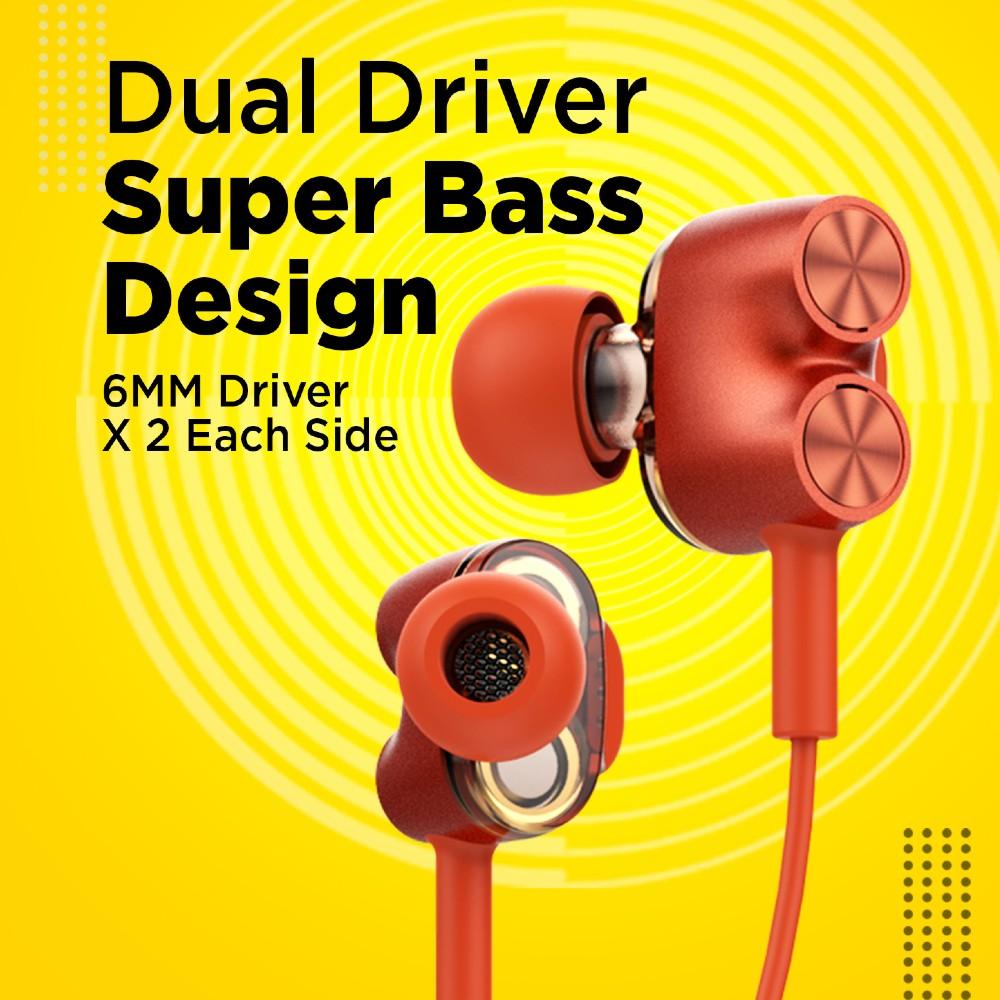 flix in-ear neckband headphones flix (beetel) blaze 210 bt v5.0 in ear wireless neckband #color_red