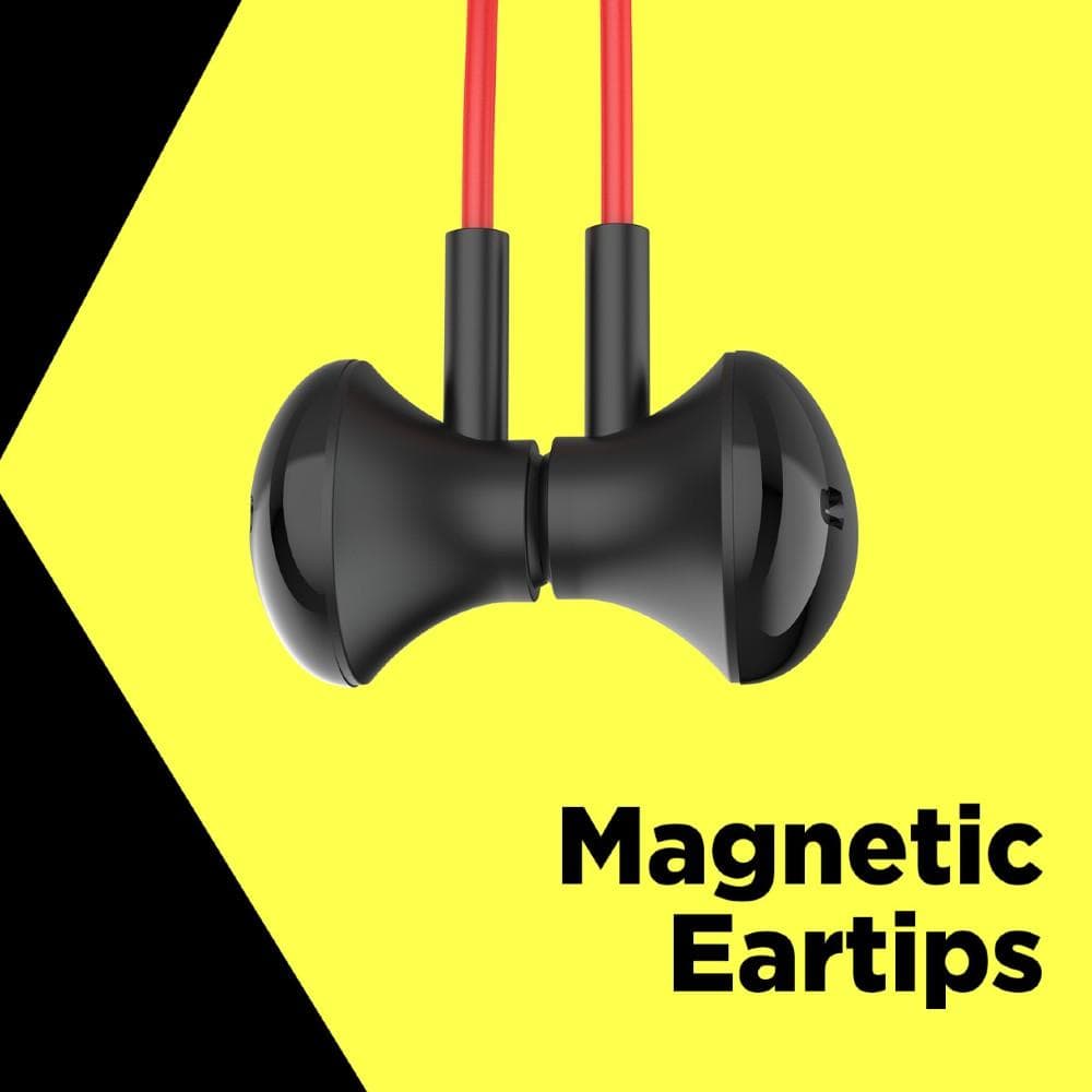 flix in-ear neckband headphones red flix (beetel) thunder 1100 bluetooth in ear neckband - red