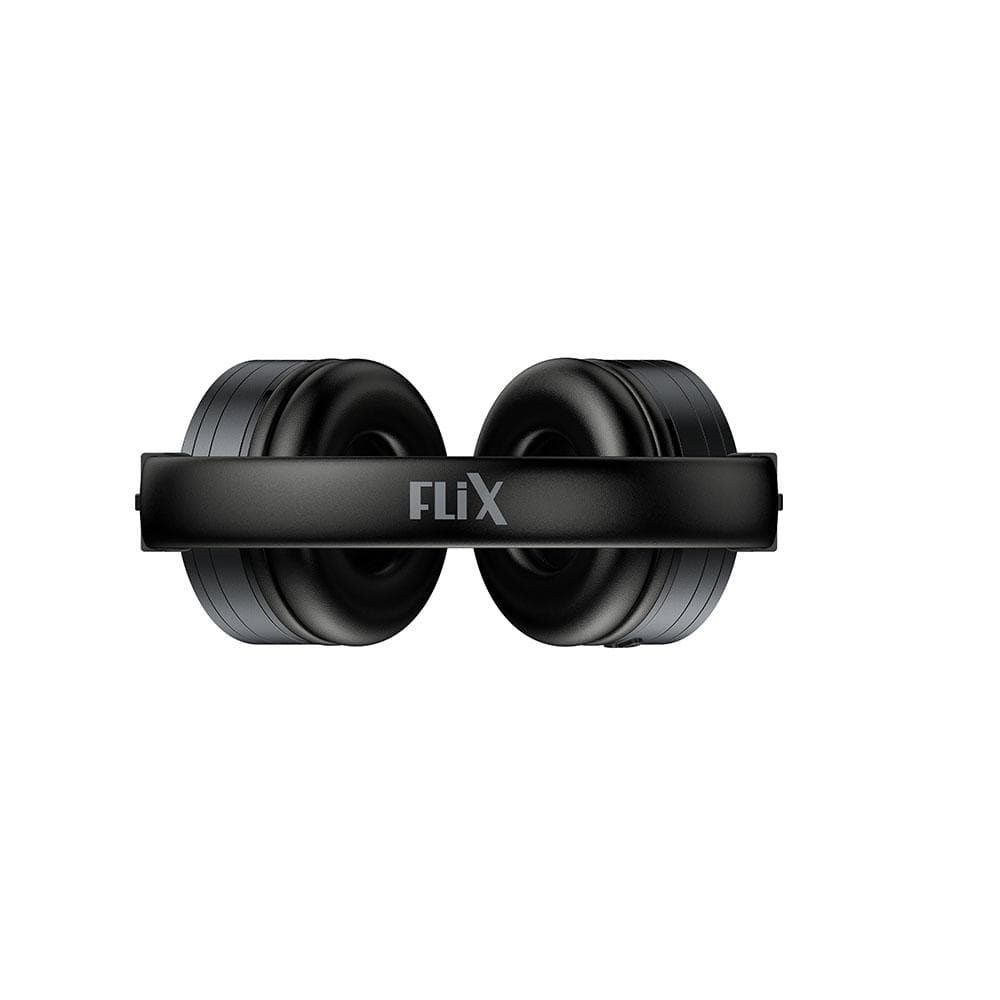 flix on-ear wireless headphones black flix (beetel) x2 bluetooth v5.0 on ear wireless headphone - black