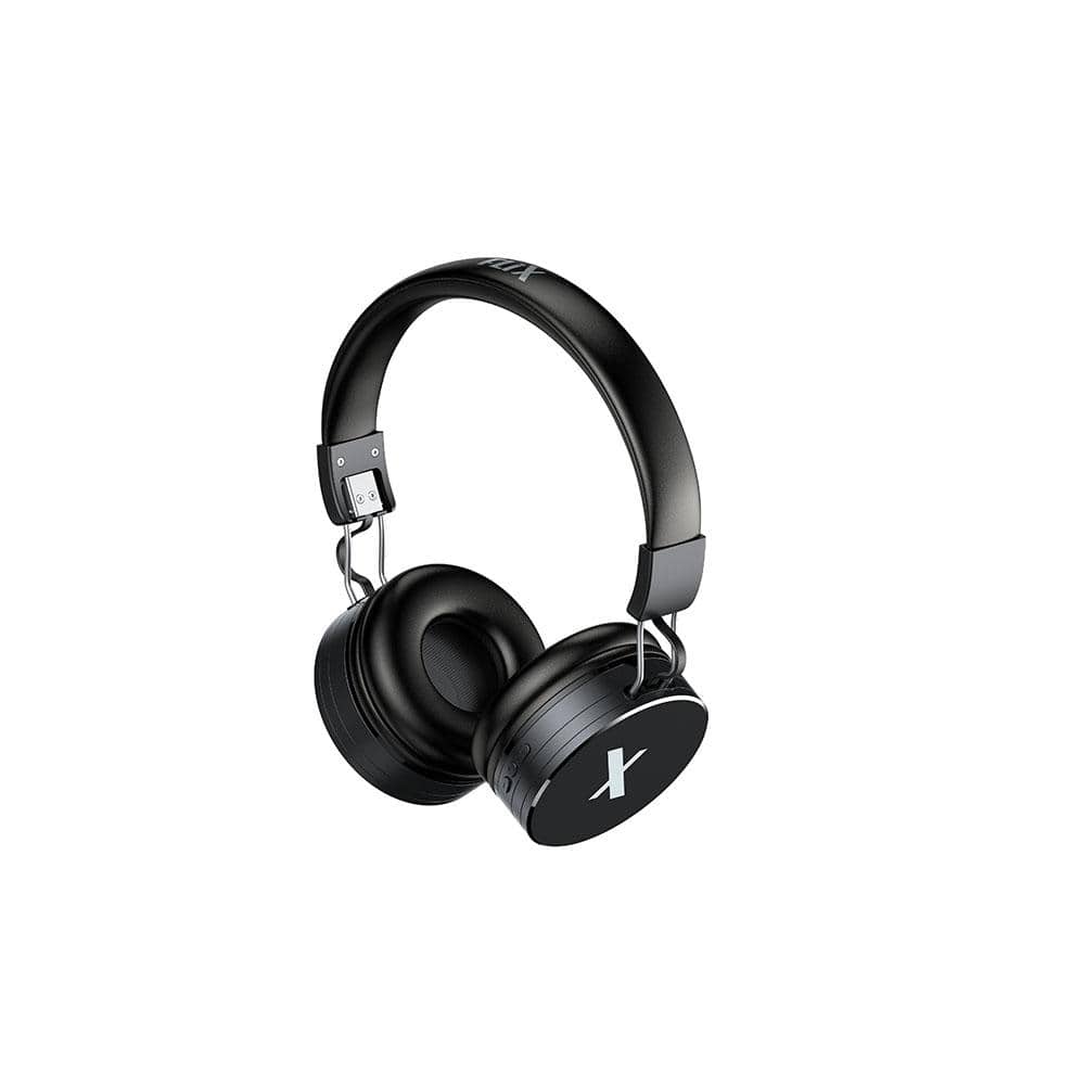 flix on-ear wireless headphones black flix (beetel) x2 bluetooth v5.0 on ear wireless headphone - black