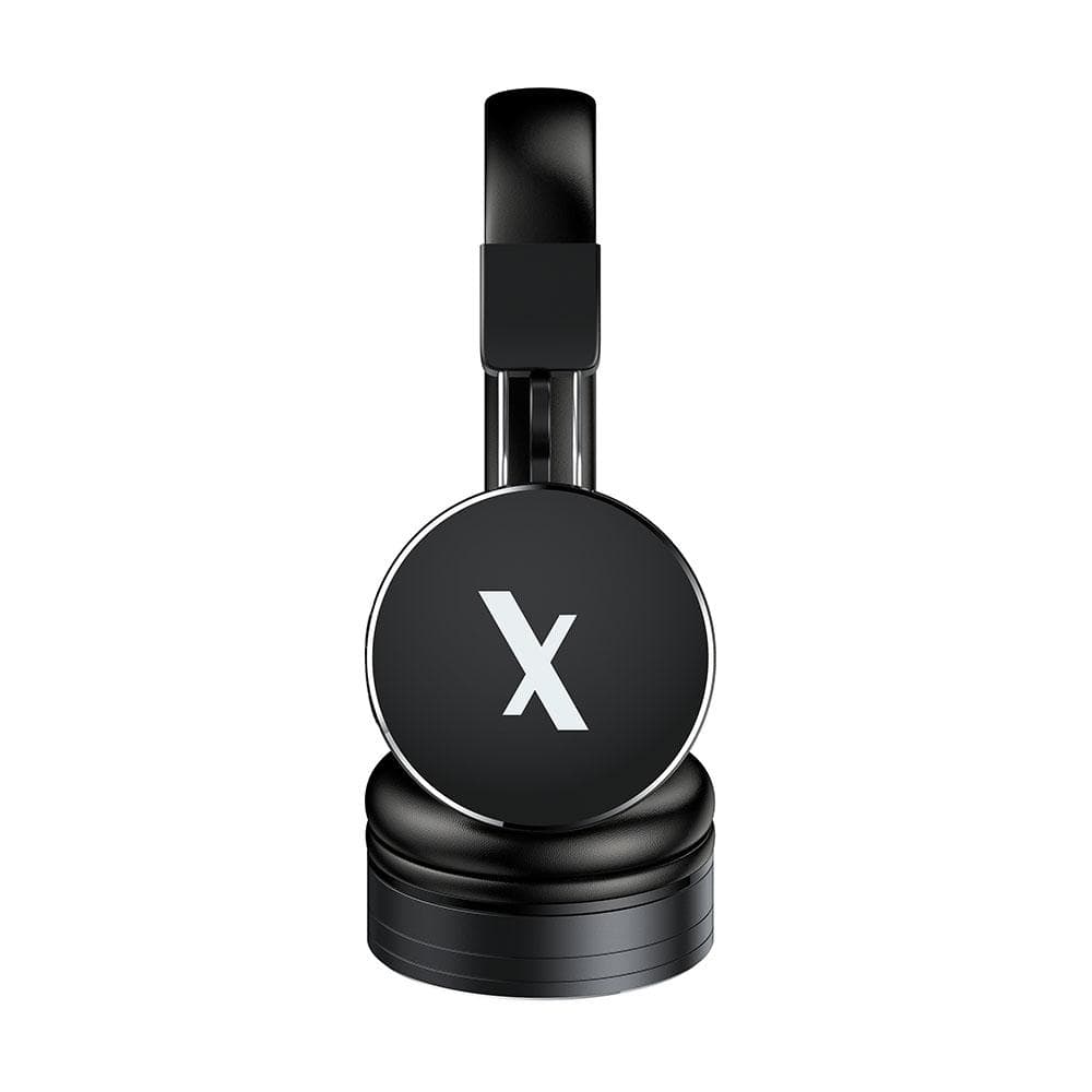 flix on-ear wireless headphones black flix (beetel) x2 bluetooth v5.0 on ear wireless headphone - black
