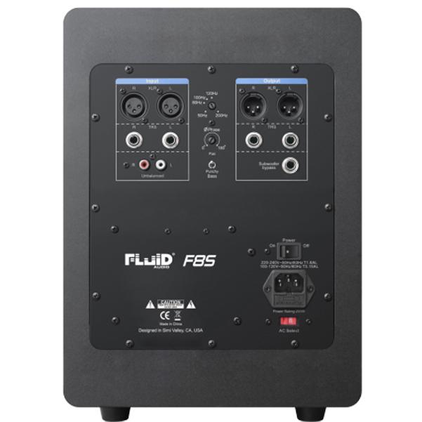 Fluid Audio Subwoofers Fluid Audio F8S Active Subwoofer - Black