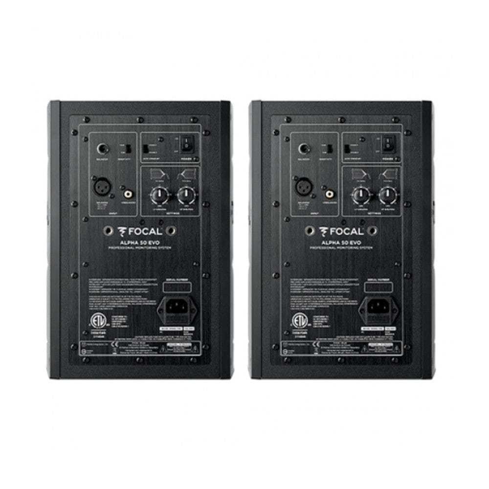 focal monitor speakers focal alpha 50 evo active 2-way professional nearfield monitor speaker