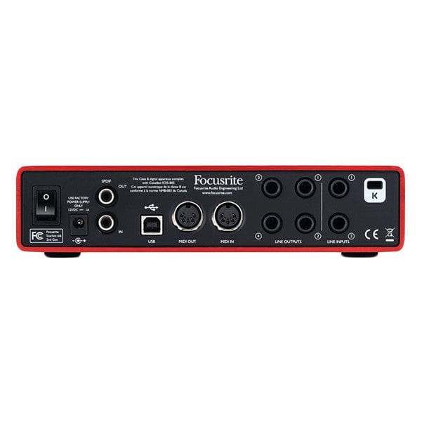 focusrite audio interfaces 2nd generation focusrite scarlett 6i6 usb audio interface - 2nd gen