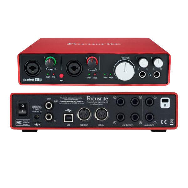 focusrite audio interfaces 2nd generation focusrite scarlett 6i6 usb audio interface - 2nd gen