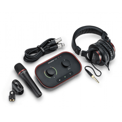 Focusrite Audio Interfaces Black Focusrite Vocaster One Studio USB-C Podcasting Audio Interface Bundle