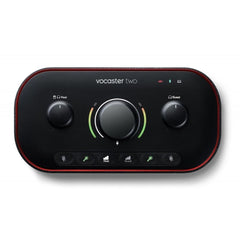 Focusrite Audio Interfaces Black Focusrite Vocaster Two USB-C Podcasting Audio Interface