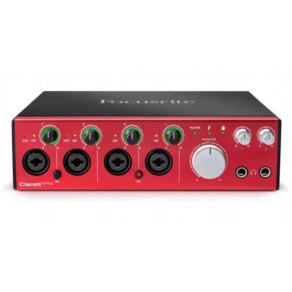 focusrite audio interfaces focusrite clarett 4 pre audio interface