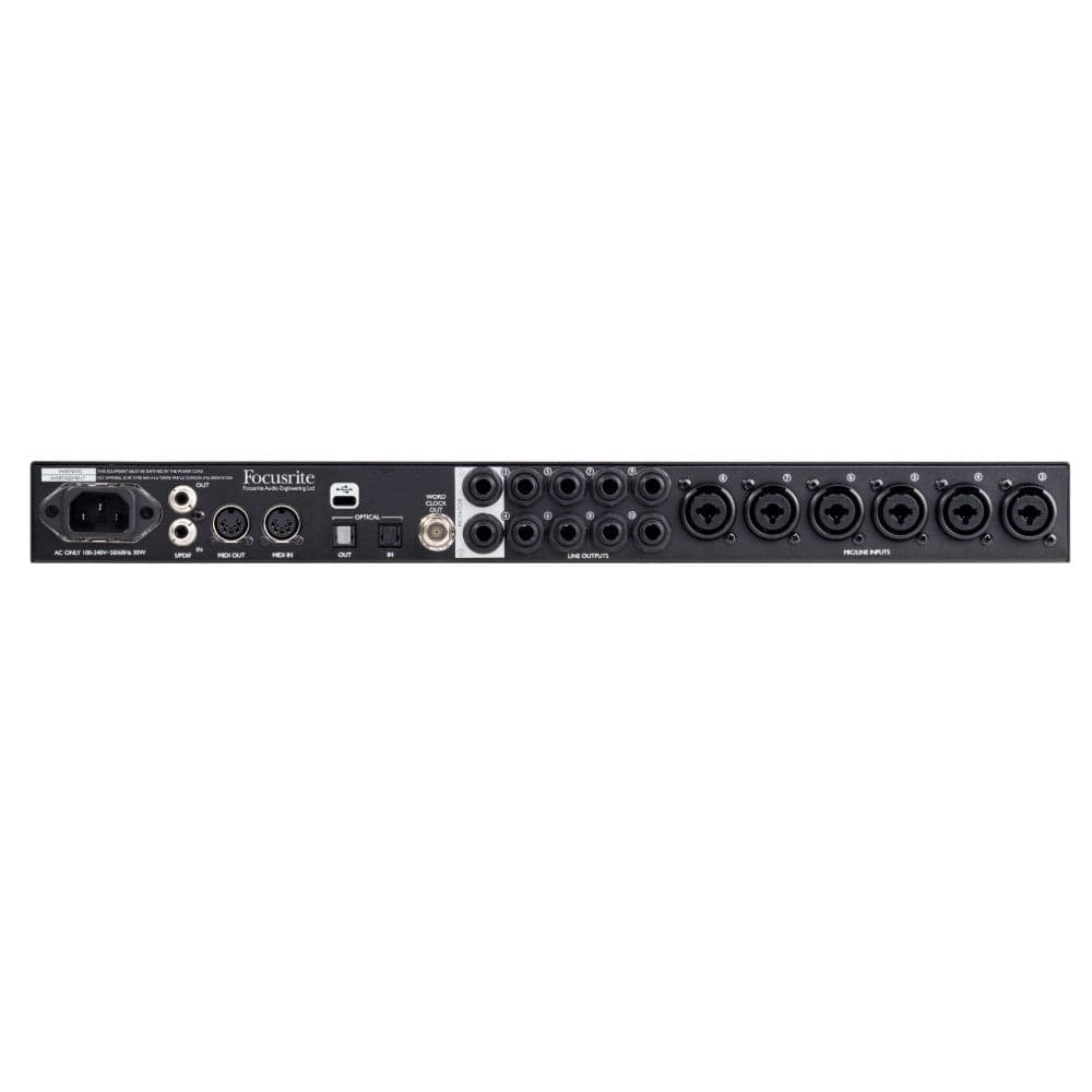 focusrite audio interfaces focusrite clarett 8 pre usb 18-in, 20-out audio interface for pc & mac