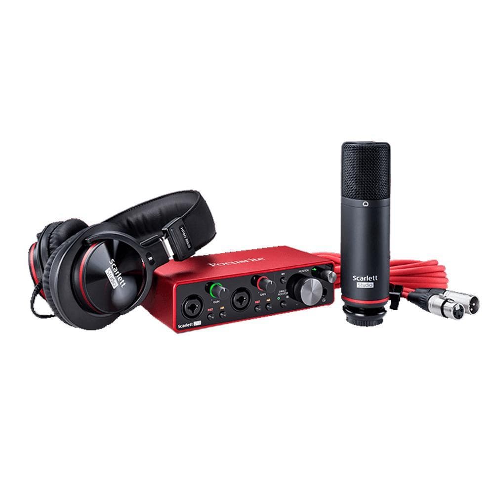 focusrite audio interfaces focusrite scarlett 2i2 studio 3rd gen usb audio interface and recording bundle