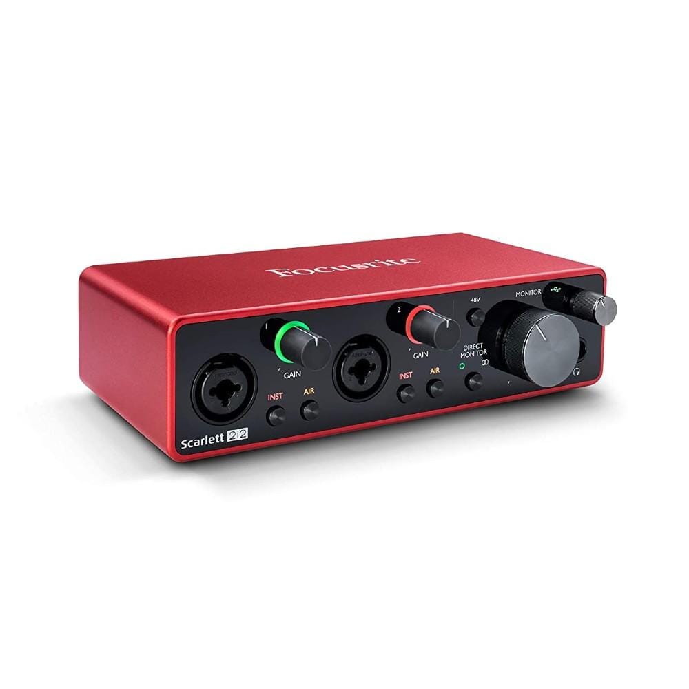 focusrite audio interfaces focusrite scarlett 2i2 studio 3rd gen usb audio interface and recording bundle
