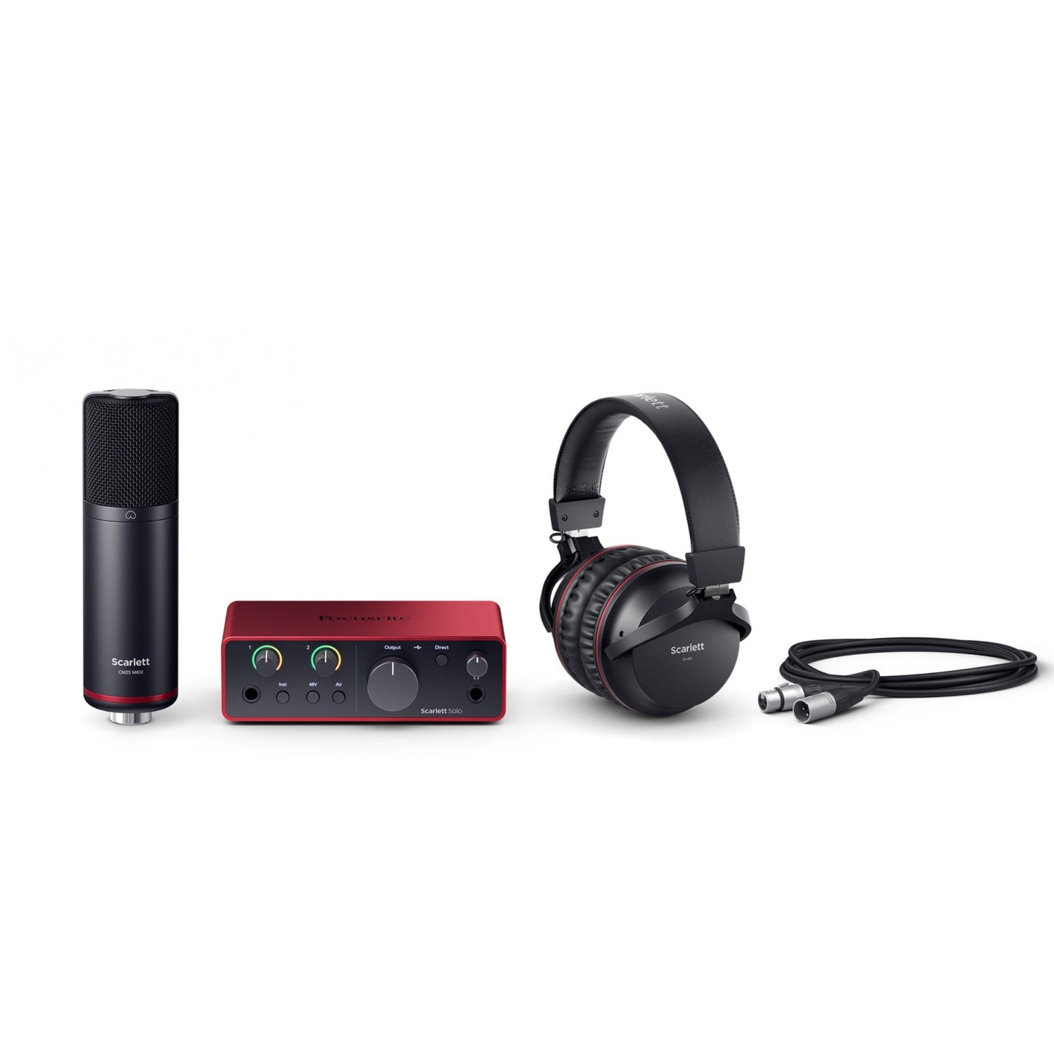 Focusrite Audio Interfaces Focusrite Scarlett Solo Studio Audio Interface Pack #generation_3rd