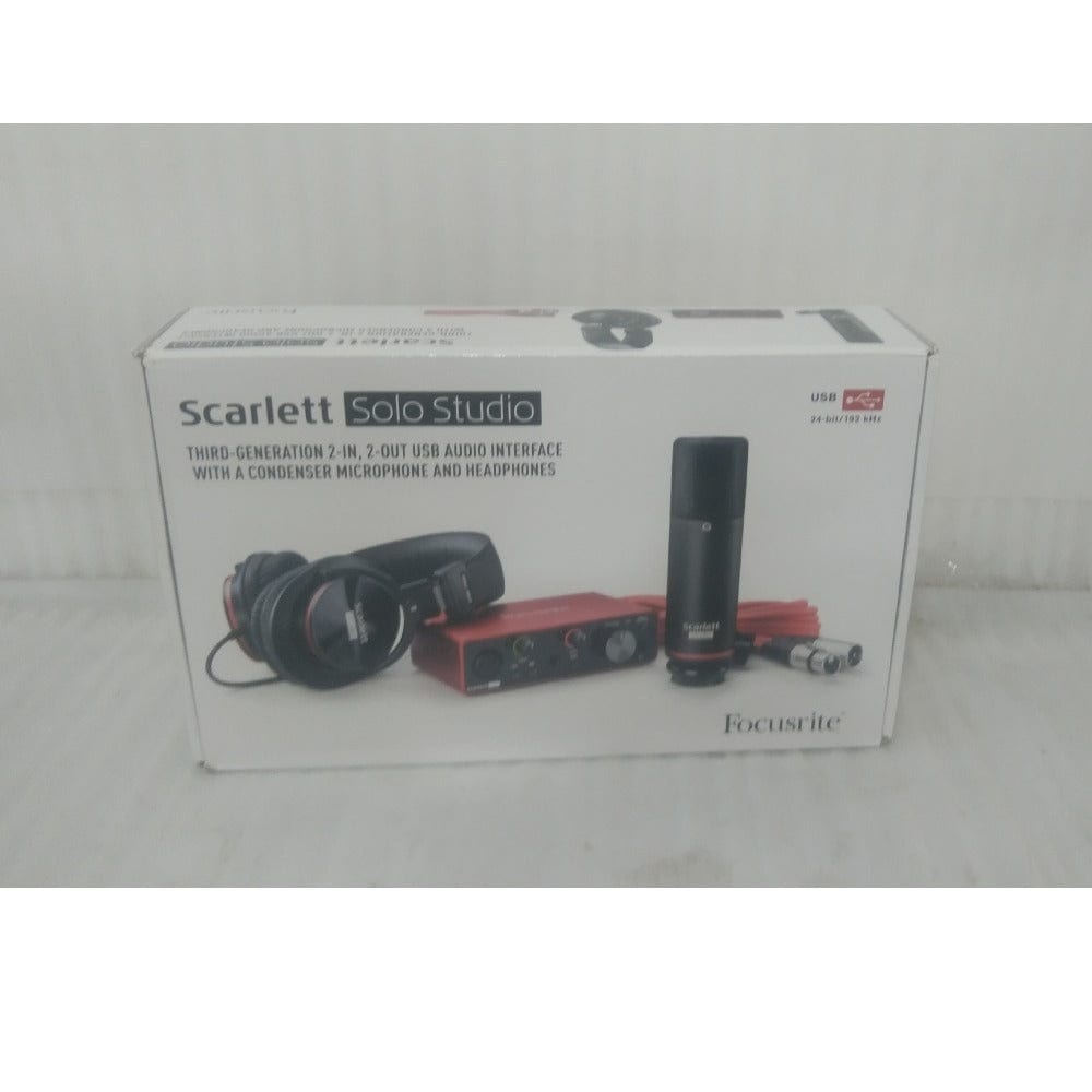 focusrite audio interfaces focusrite scarlett solo studio - open box b stock