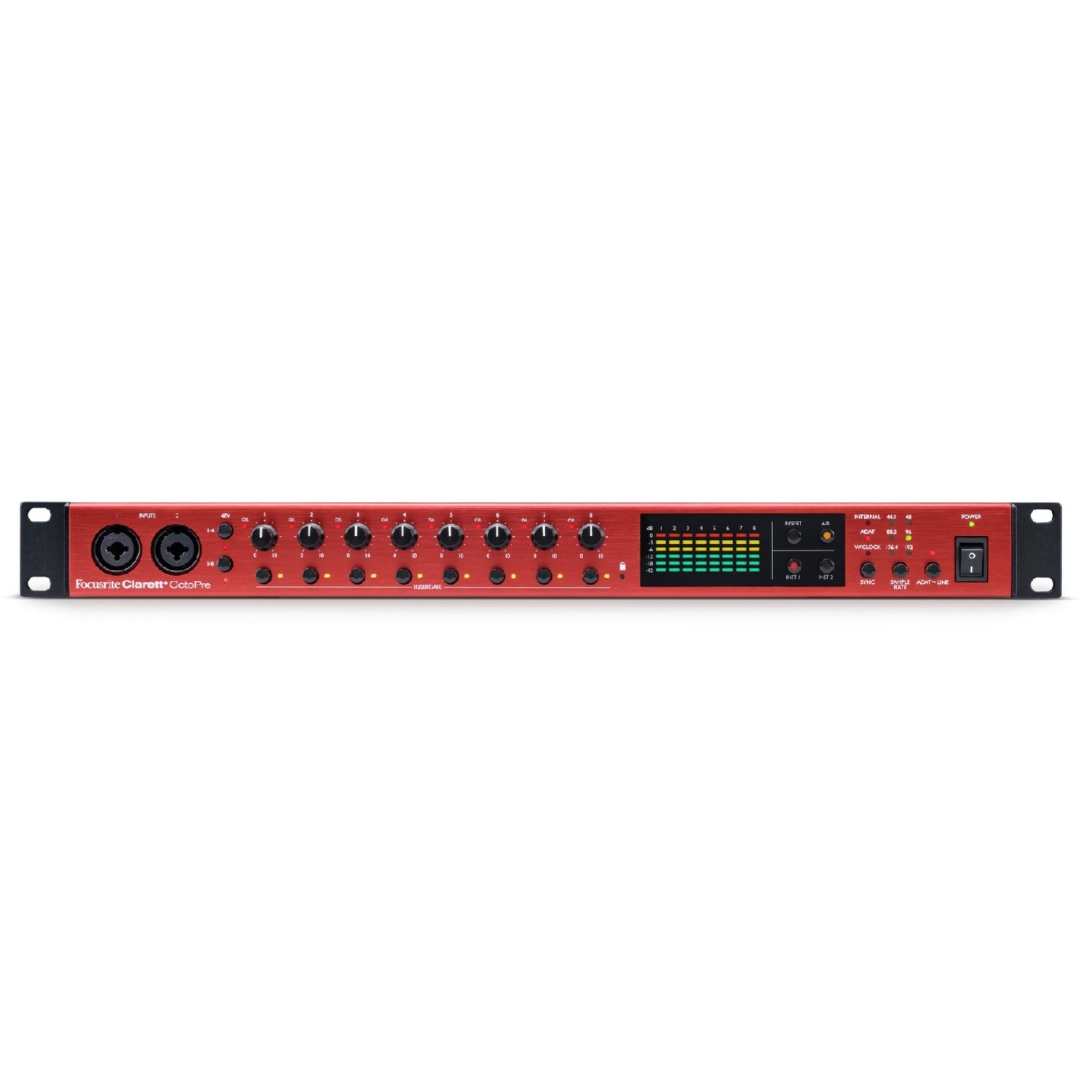 Focusrite Pre Amps Focusrite Clarett Plus Octopre 8-in 8-out Adat Preamp