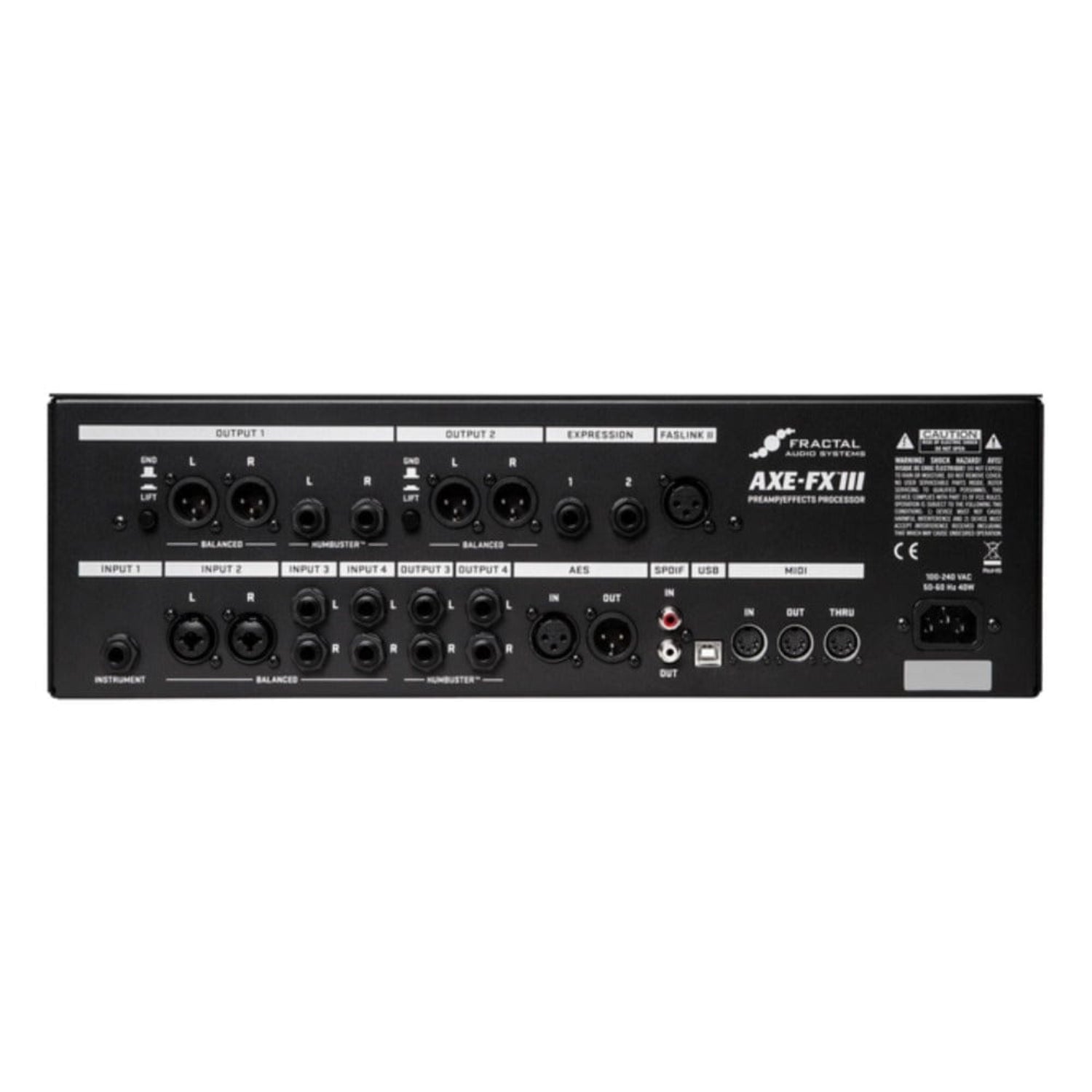fractal audio guitar processors fractal audio axe-fx iii preamp/fx rack processor