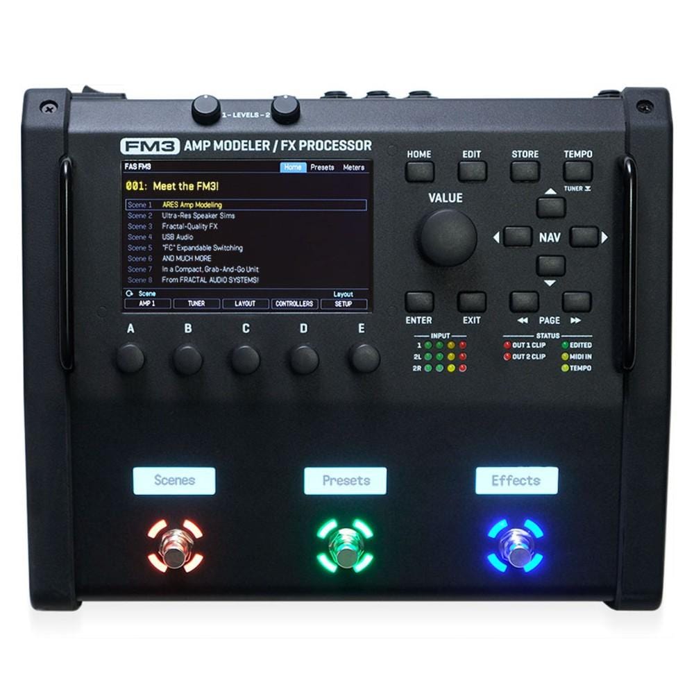 fractal audio guitar processors fractal audio fm3 amp modeler multi fx guitar processor