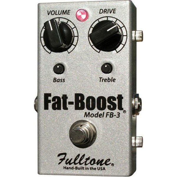 fulltone effect pedals fulltone fatboost 3 fb-3 guitar effects pedal silver