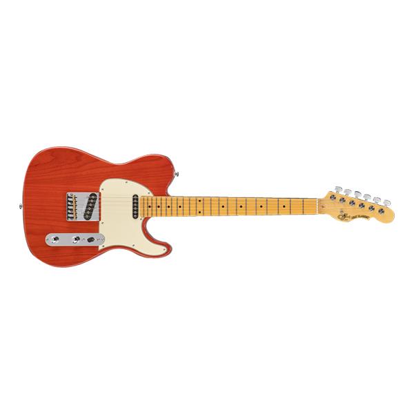 g&l electric guitars clear orange - maple fingerboard g&l asat classic tribute series electric guitar #color_clear-orange---maple-fingerboard