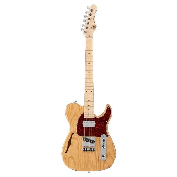 g&l electric guitars natural gloss - maple fingerboard g&l asat classic bluesboy semi-hollow tribute series electric guitar #color_natural-gloss---maple-fingerboard